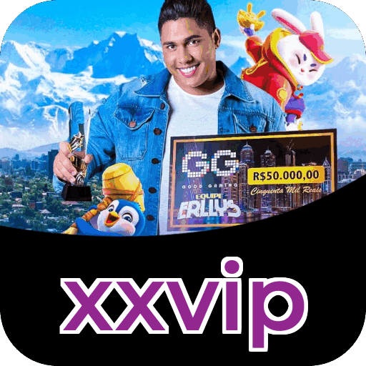 Interface do aplicativo xxvip mostrando jogos disponíveis no iOS e Android
